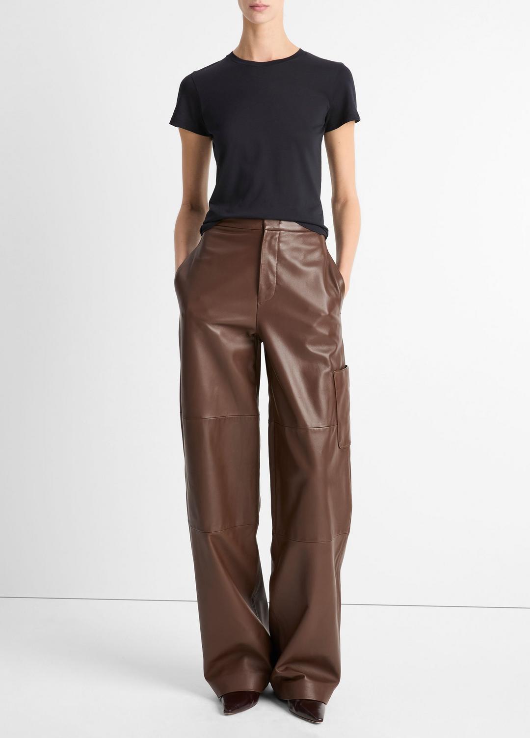 VINCE Essential Pima Cotton Crew Neck T-Shirt in Short Sleeve