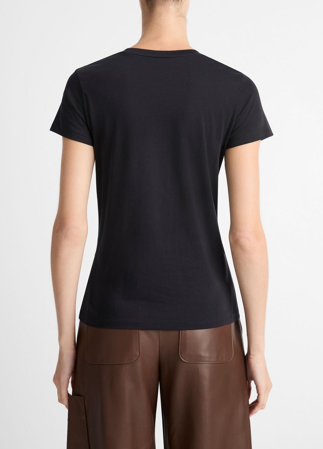 VINCE Essential Pima Cotton Crew Neck T-Shirt in Short Sleeve