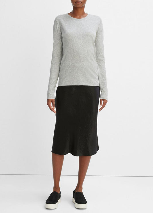 VINCE Essential Long Sleeve Crew Neck T-Shirt in Long Sleeve
