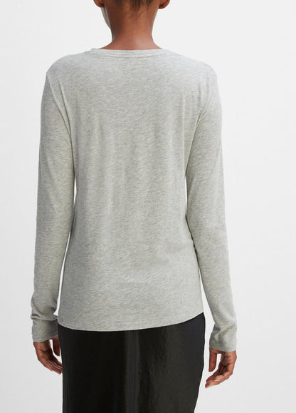 VINCE Essential Long Sleeve Crew Neck T-Shirt in Long Sleeve