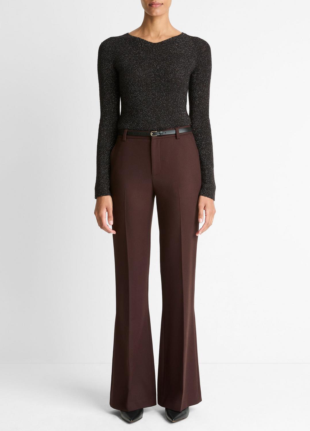 VINCE Sculptural Flare Trouser in Trousers