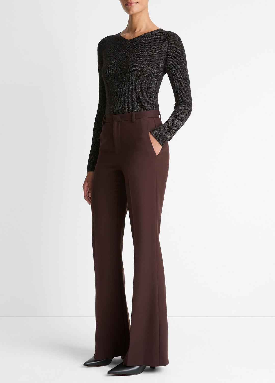 VINCE Sculptural Flare Trouser in Trousers
