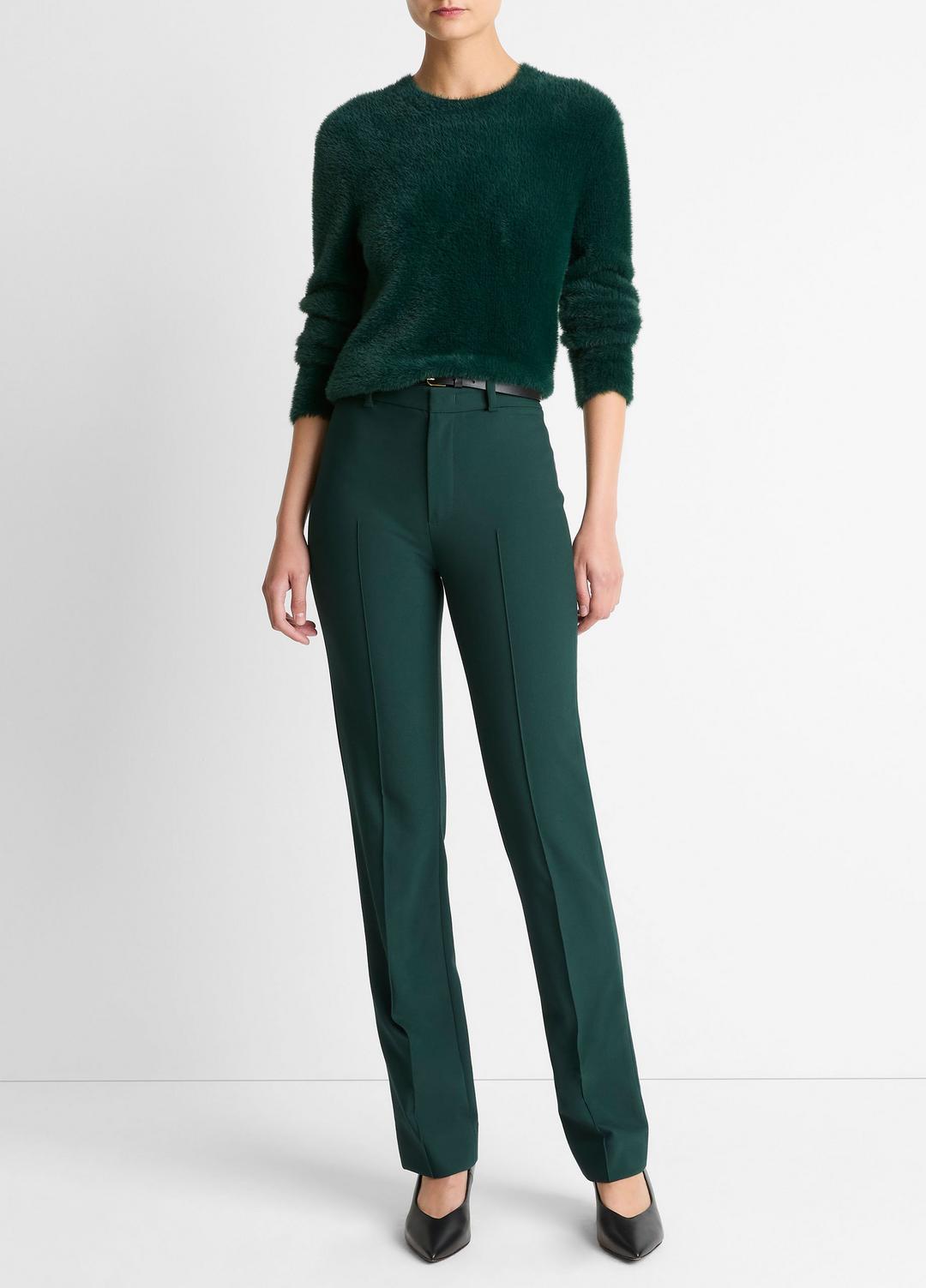 VINCE Cotton-Blend Slim Cigarette Pant in Trousers