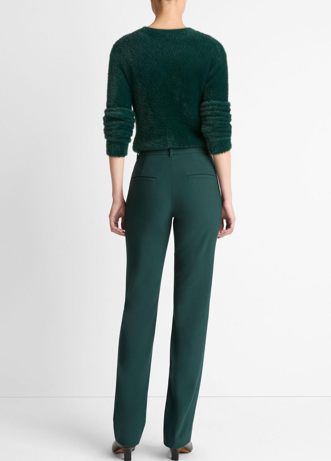 VINCE Cotton-Blend Slim Cigarette Pant in Trousers