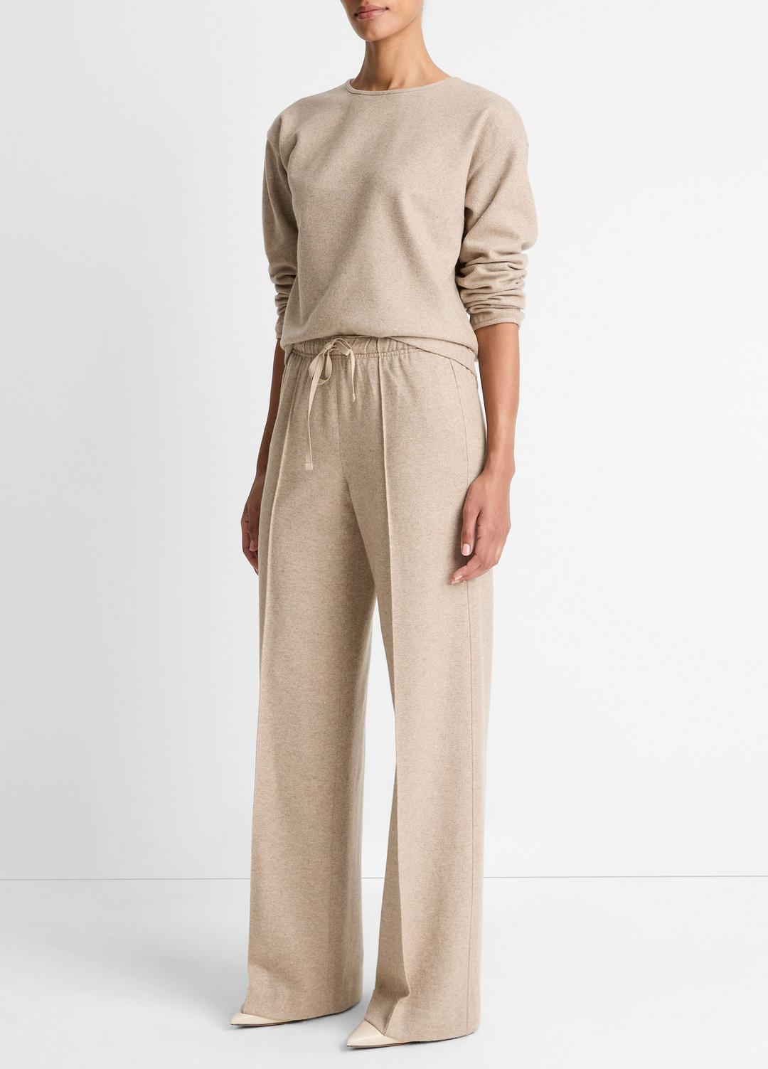 VINCE Wool-Blend Tailored Wide-Leg Pant in Wide Leg