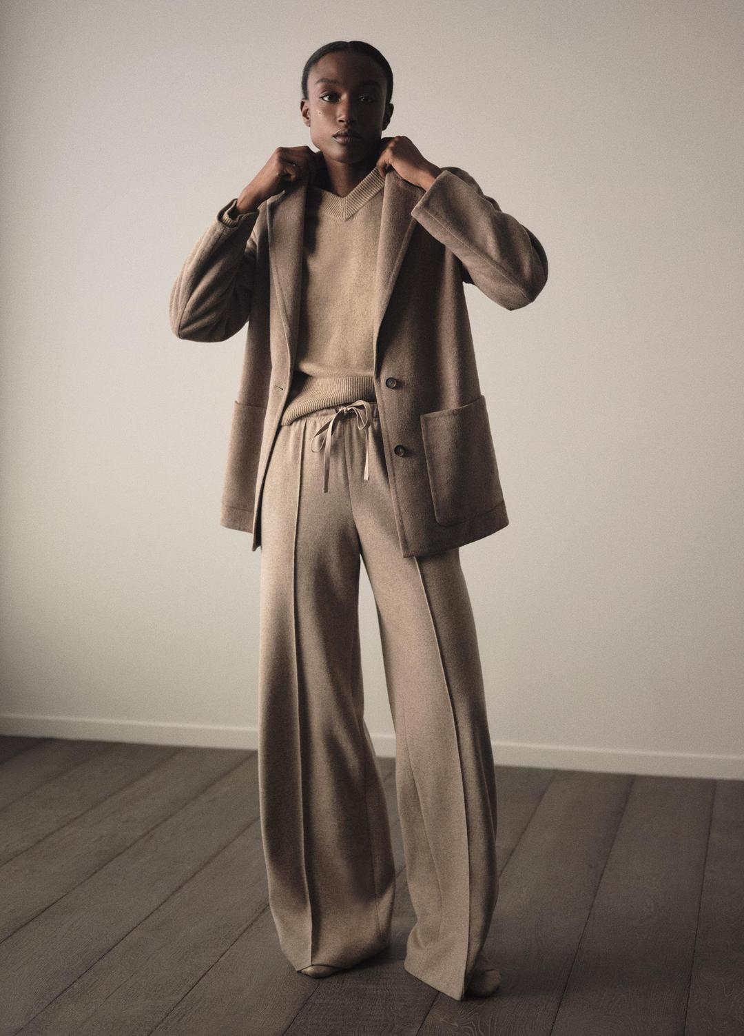 VINCE Wool-Blend Tailored Wide-Leg Pant in Wide Leg