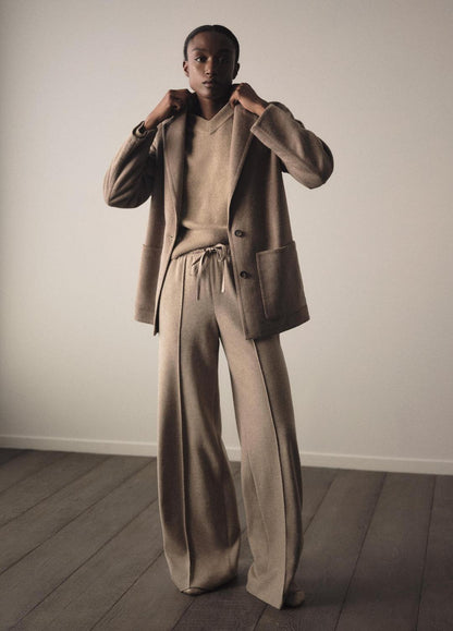 VINCE Wool-Blend Tailored Wide-Leg Pant in Wide Leg