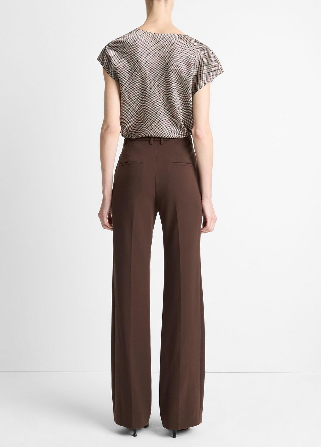 VINCE Mid-Rise Tailored Flare Pant in Trousers