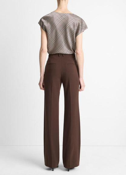 VINCE Mid-Rise Tailored Flare Pant in Trousers