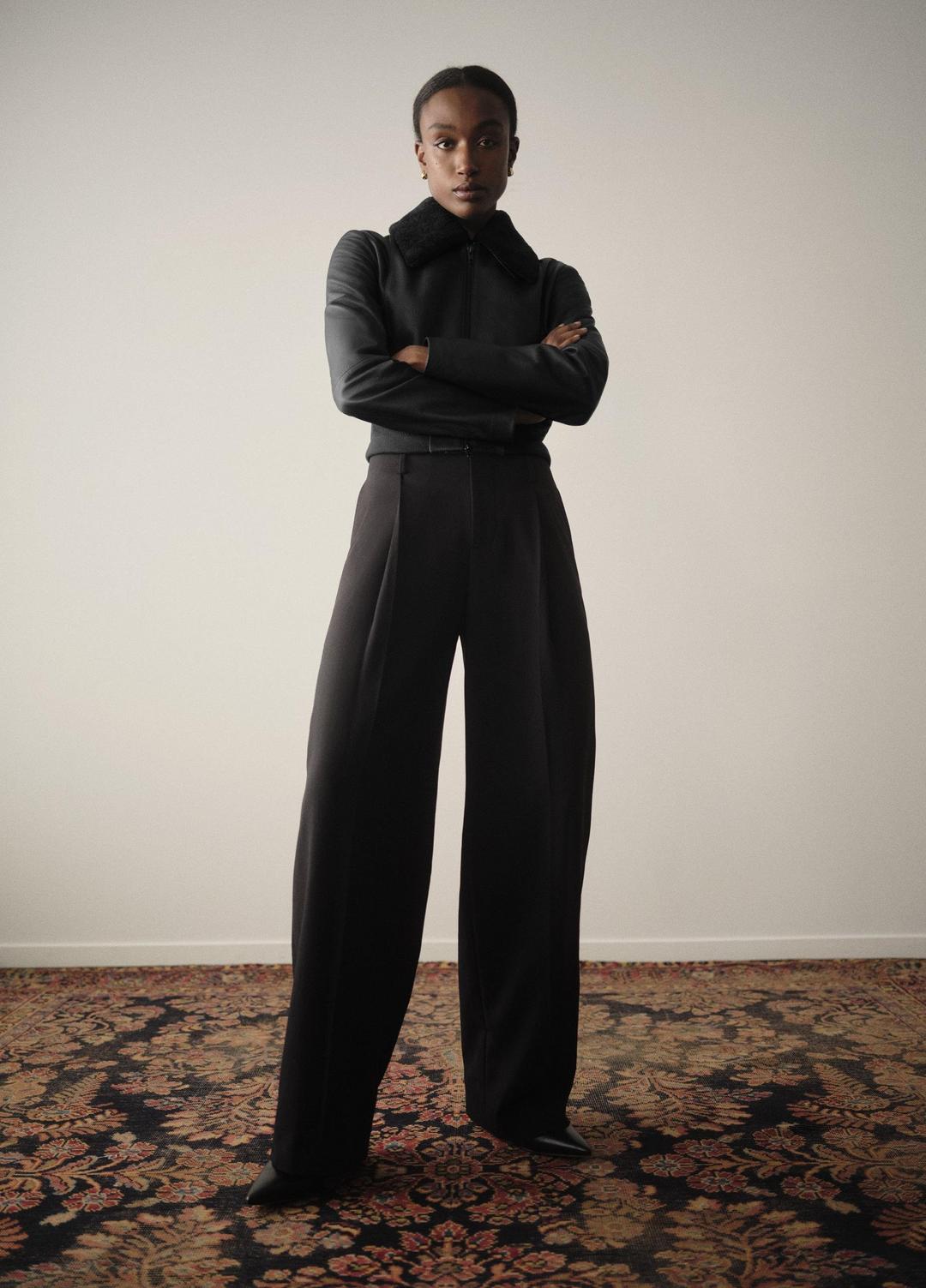 VINCE High-Waist Pleated Trouser in Trousers