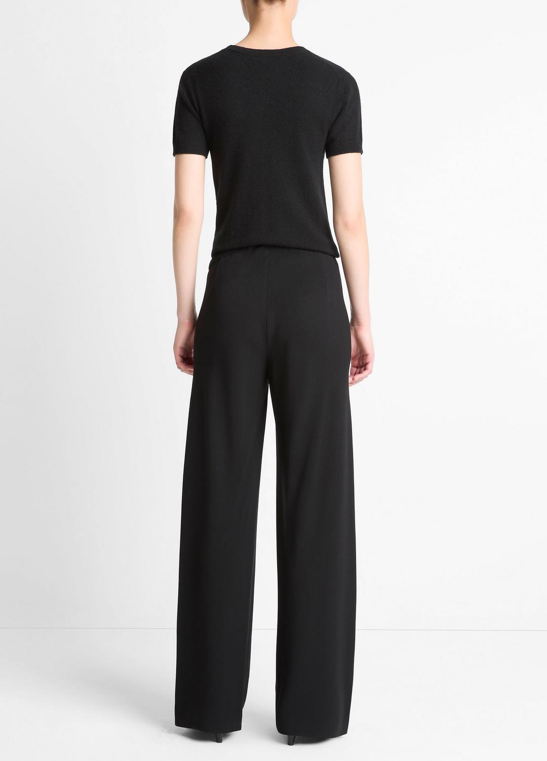 VINCE Colette High-Rise Crepe Bias Pant in Trousers