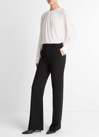 VINCE Mid-Rise Tailored Flare Pant in Trousers