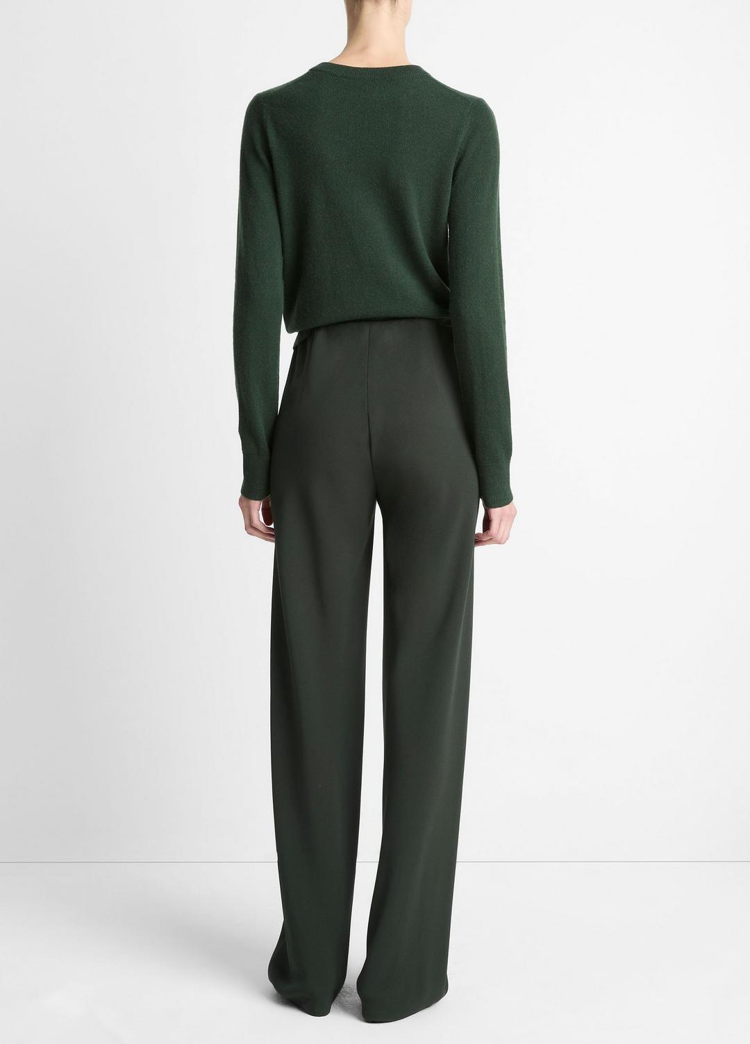 VINCE Colette High-Rise Crepe Bias Pant in Trousers