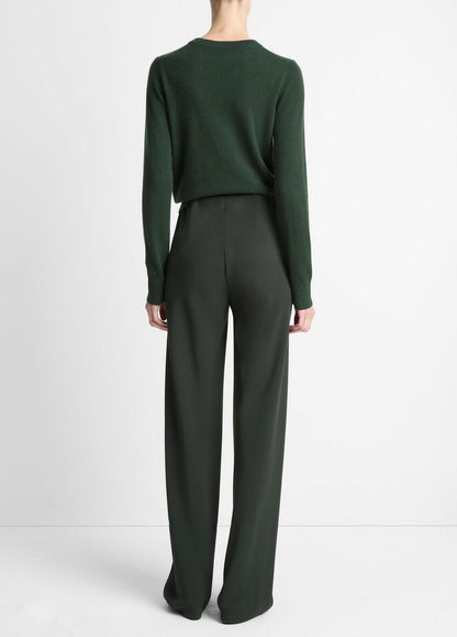 VINCE Colette High-Rise Crepe Bias Pant in Trousers