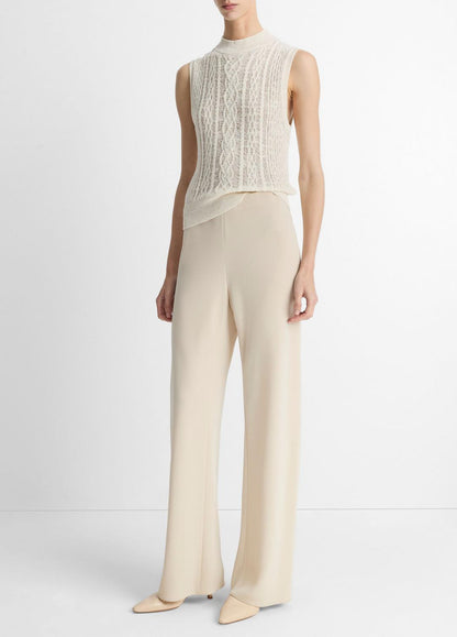 VINCE Colette High-Rise Crepe Bias Pant in Trousers