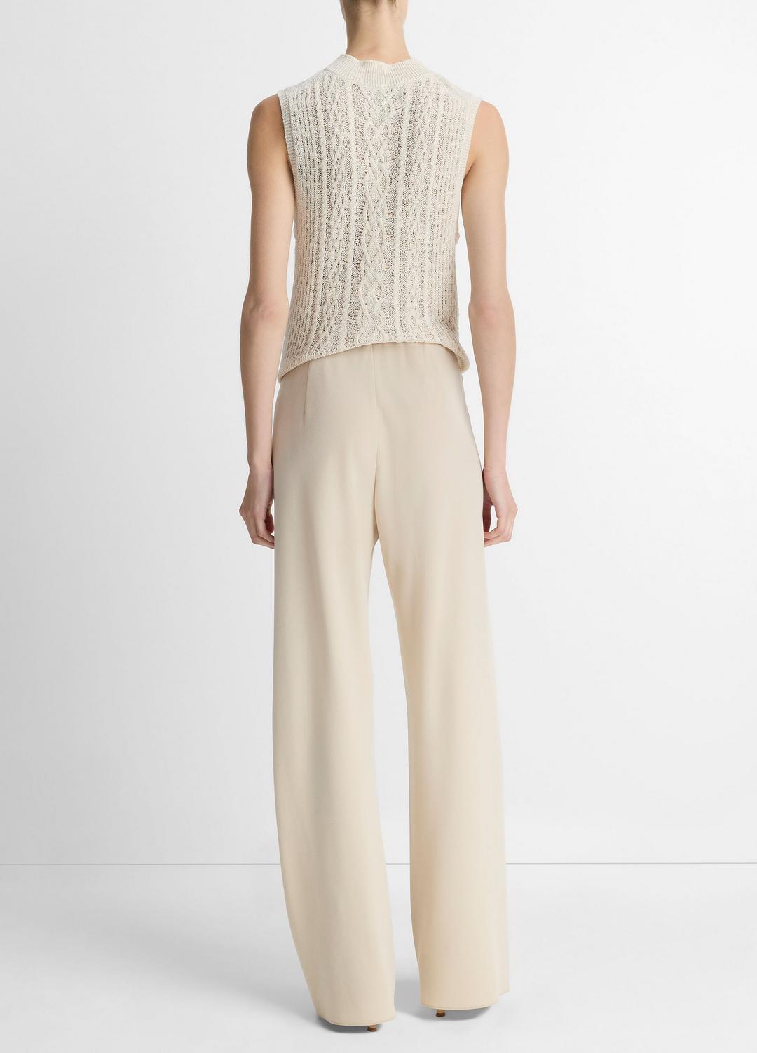 VINCE Colette High-Rise Crepe Bias Pant in Trousers
