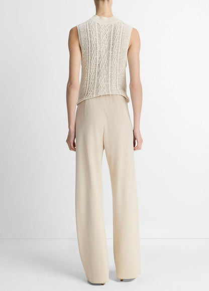 VINCE Colette High-Rise Crepe Bias Pant in Trousers