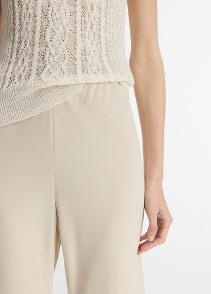 VINCE Colette High-Rise Crepe Bias Pant in Trousers