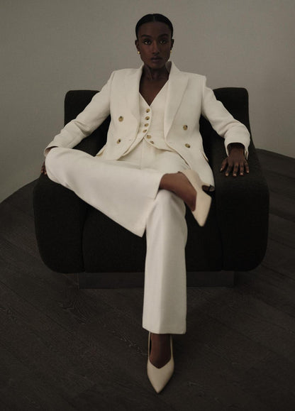 VINCE Sculptural Flare Trouser in Trousers