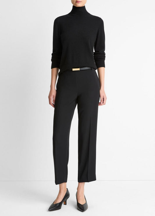 VINCE Crepe Tapered Pull-On Pant in Trousers