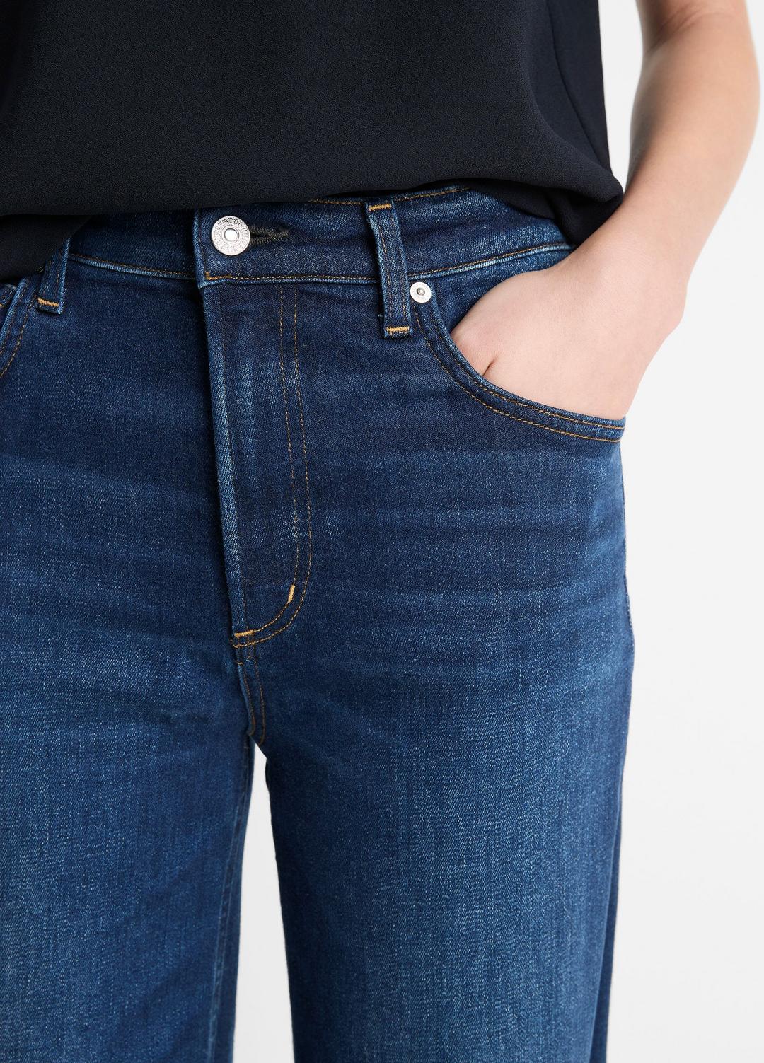 VINCE Citizens of Humanity Lyra Wide-Leg Crop Clean-Hem Jean in Denim