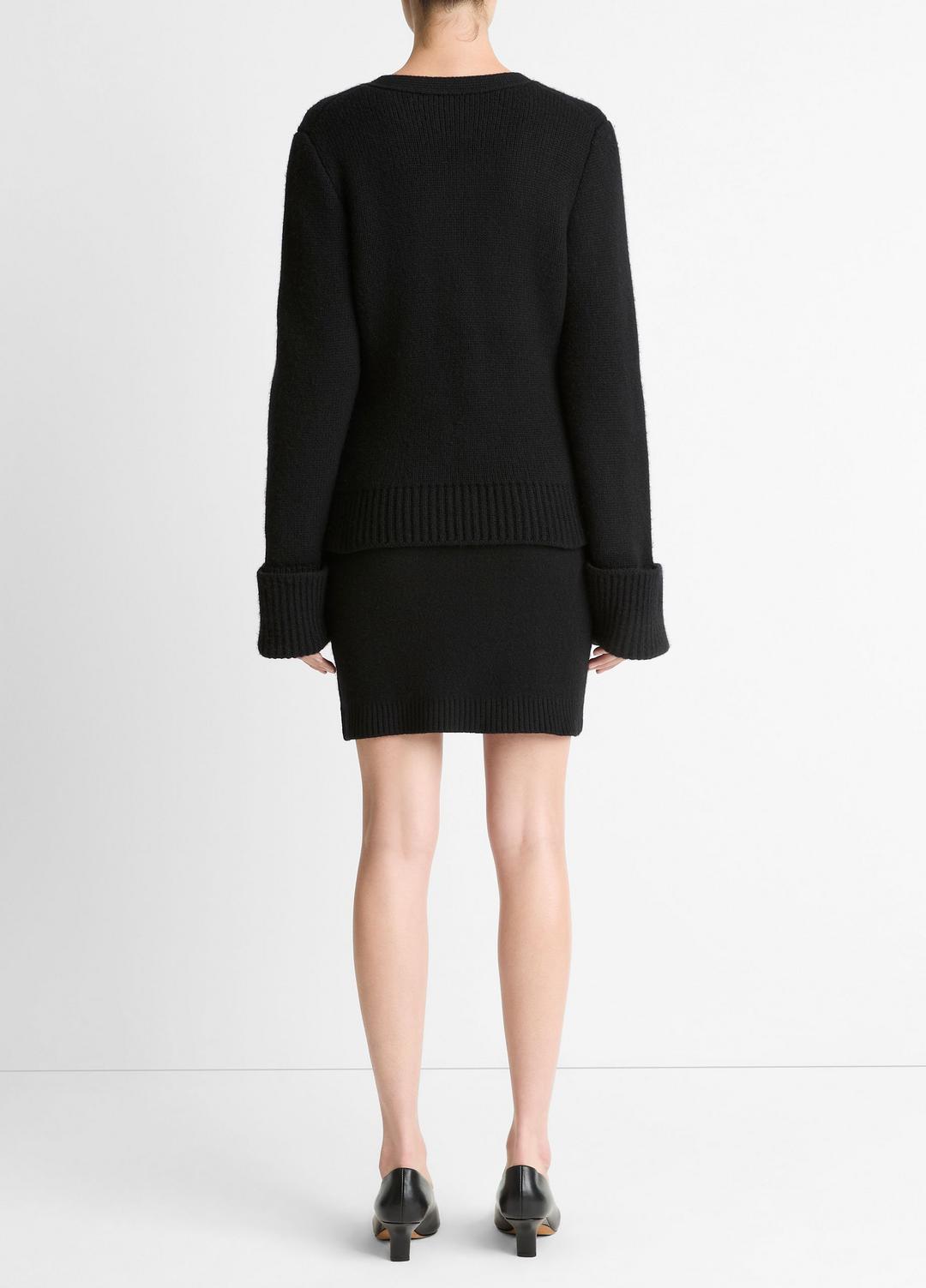 VINCE Double-Face Wool & Cashmere-Blend Mini Skirt in Skirts