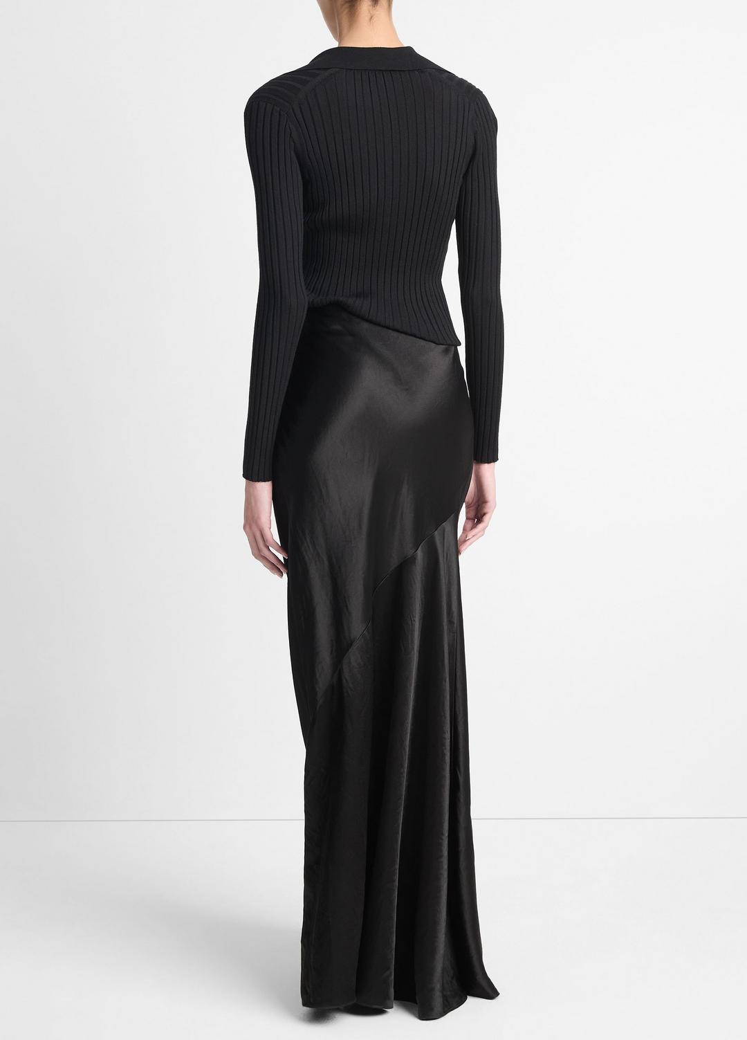 VINCE Satin Maxi Skirt in Skirts
