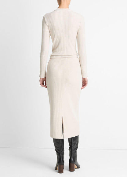 VINCE Cozy Rib Midi Skirt in Skirts
