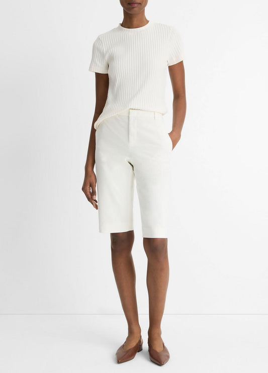 VINCE Italian Stretch-Cotton Chino Short in Shorts