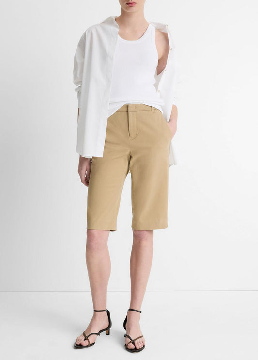 VINCE Italian Stretch-Cotton Chino Short in Shorts