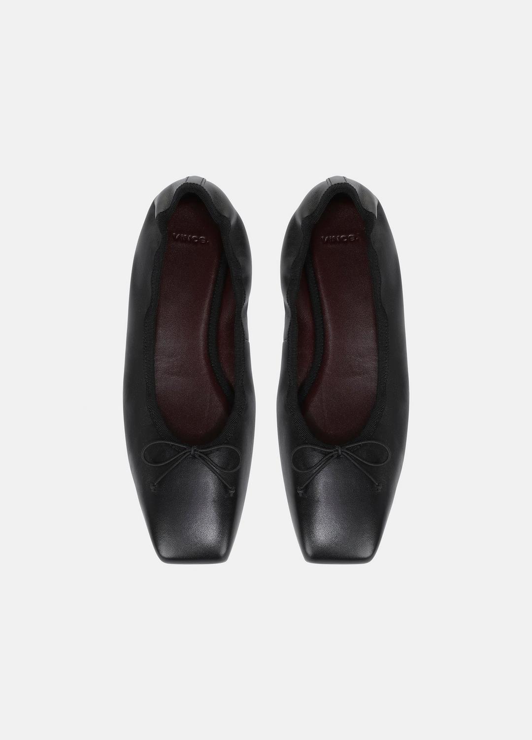 VINCE Darla Leather Ballet Flat in Loafers & Flats