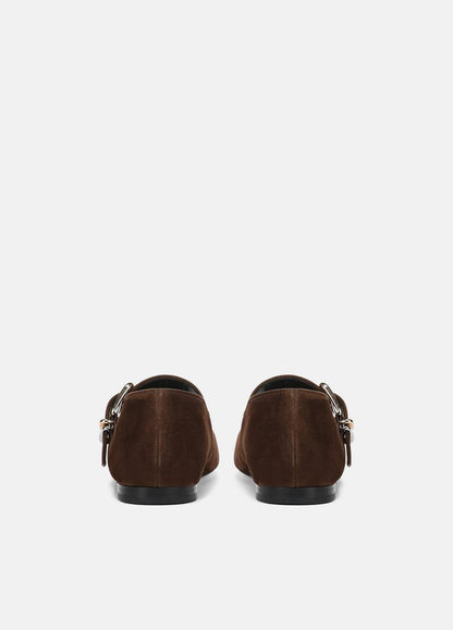 VINCE Daniela Suede Mary Jane Flat in Loafers & Flats