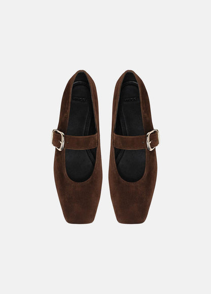 VINCE Daniela Suede Mary Jane Flat in Loafers & Flats