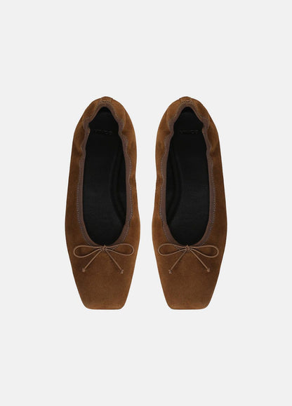 VINCE Darla Suede Ballet Flat in Loafers & Flats