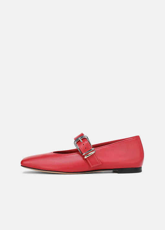 VINCE Daniela Leather Mary Jane Flat in Loafers & Flats