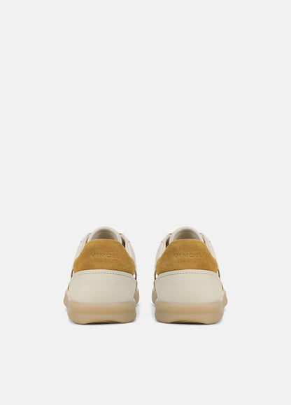 VINCE Oasis Contrast-Edge Leather & Suede Sneaker in Sneakers
