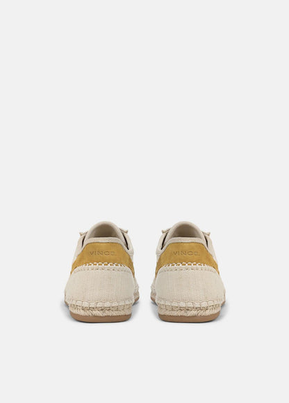 VINCE Oasis Linen & Leather Espadrille Sneaker in Sneakers