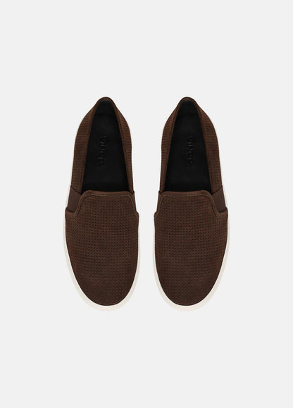 VINCE Blair Perforated Suede Sneaker in Sneakers