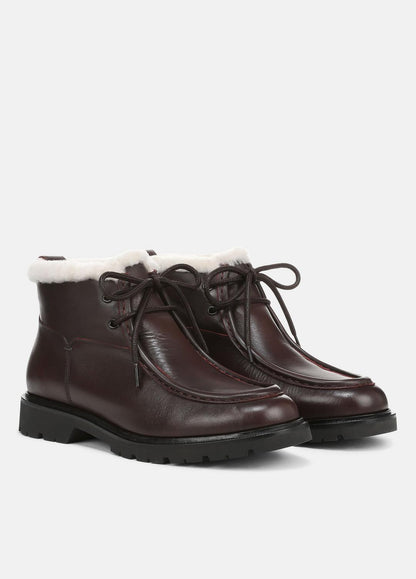 VINCE Sierra Shearling-Lined Lug-Sole Boot in Boots