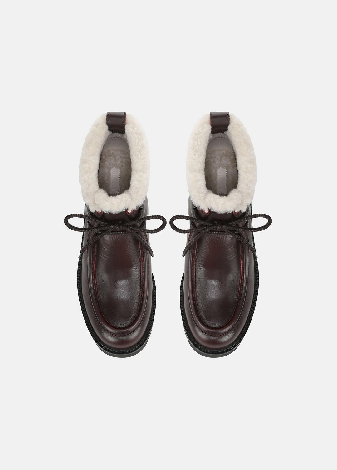 VINCE Sierra Shearling-Lined Lug-Sole Boot in Boots