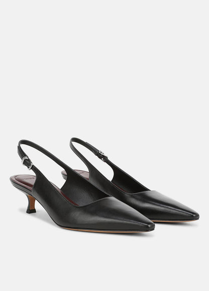 VINCE Sabra Leather Slingback Heel in Heels