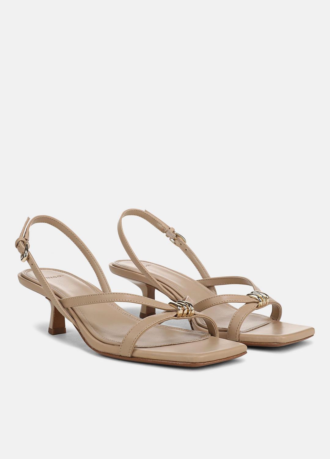 VINCE Tali Leather Slingback Sandal in Heels