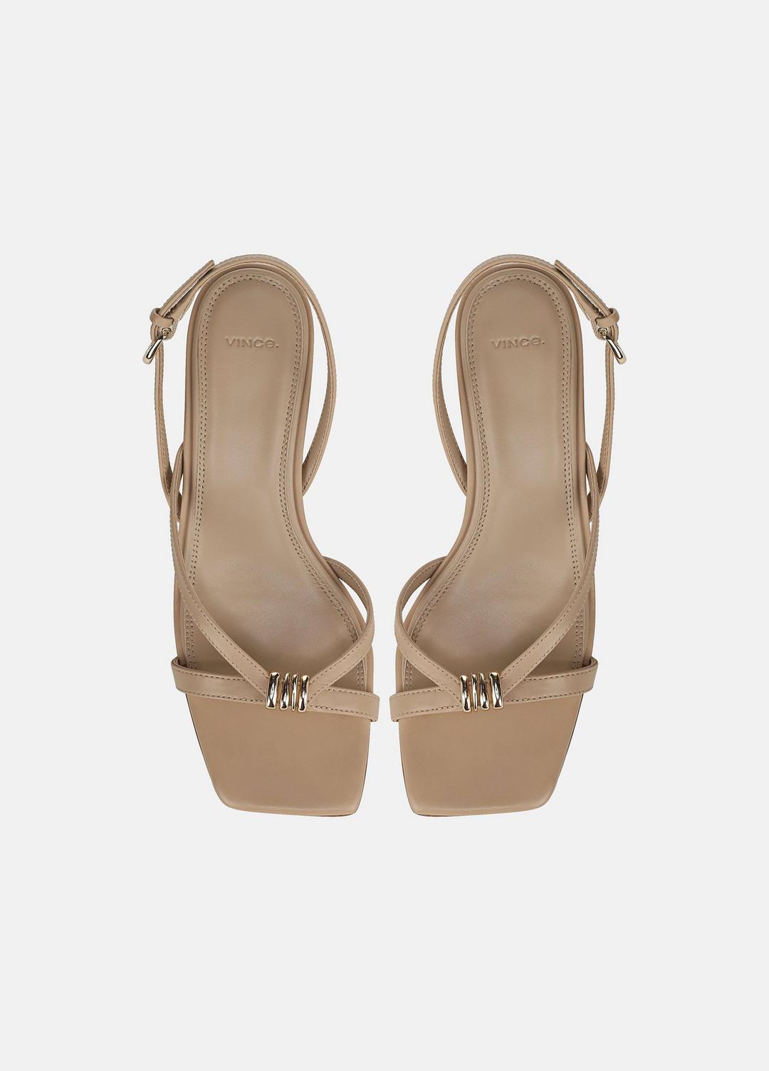 VINCE Tali Leather Slingback Sandal in Heels