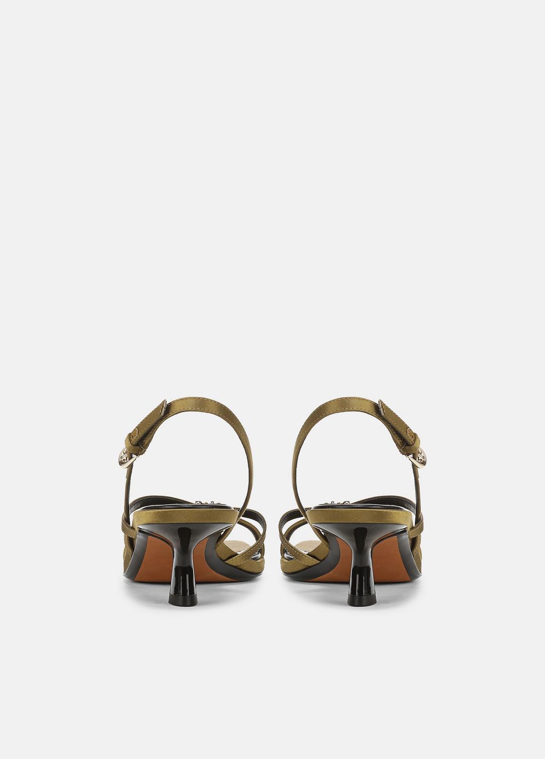 VINCE Tali Satin Slingback Sandal in Heels