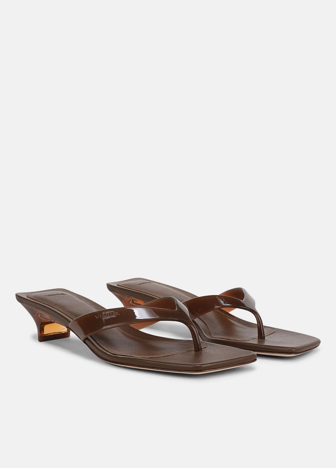 VINCE San Juan Jelly Heeled Thong Sandal in Sandals