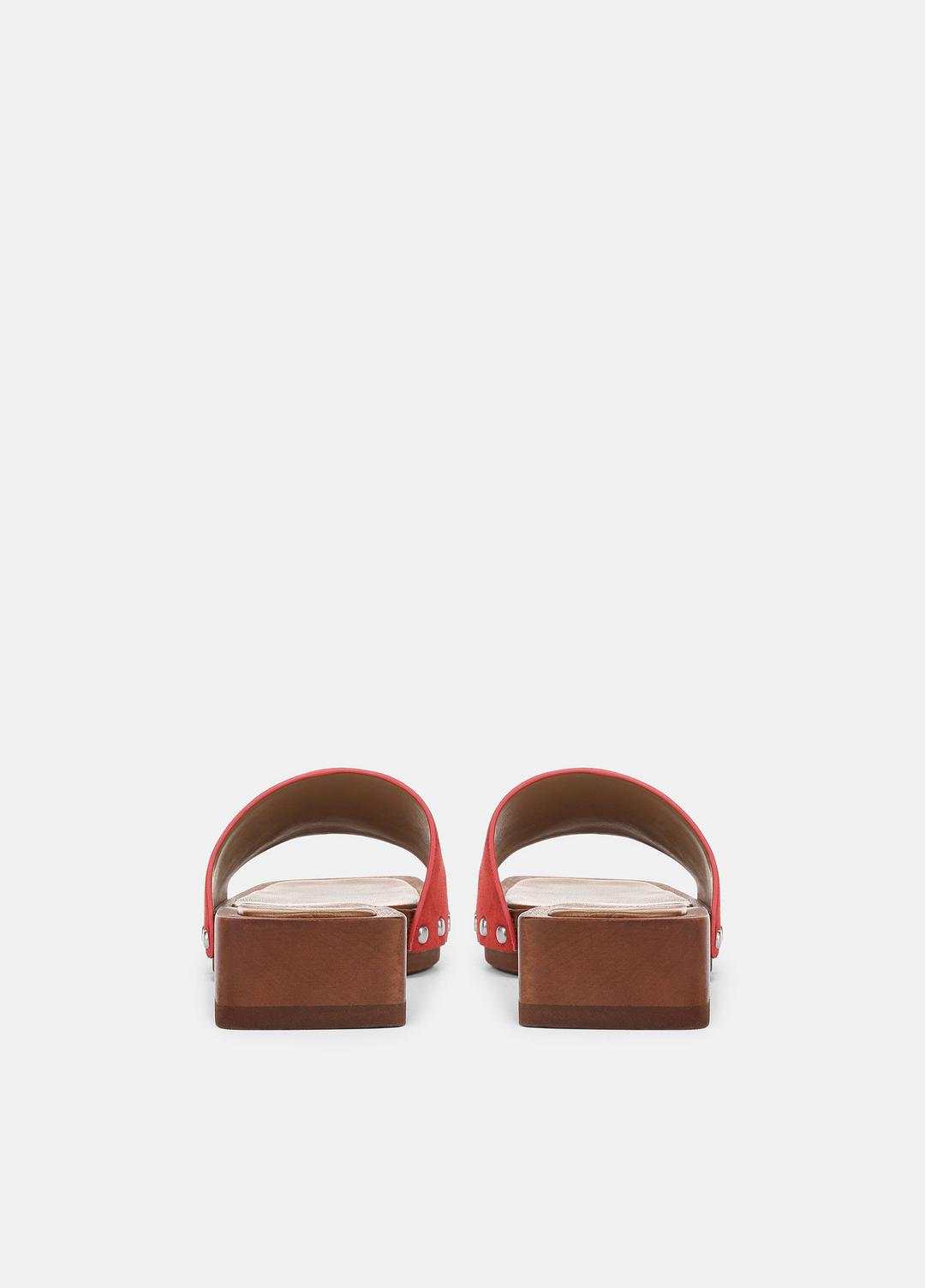 VINCE Barbara Leather Slide Sandal in Sandals