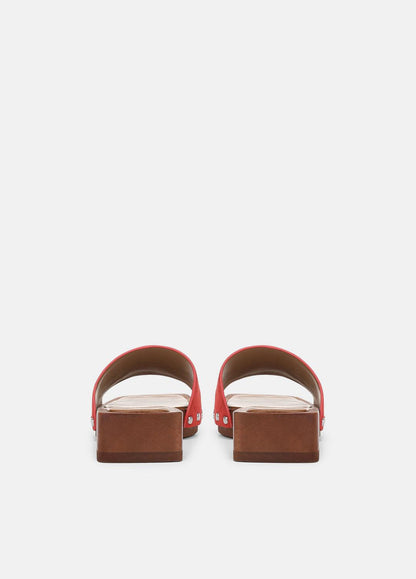 VINCE Barbara Leather Slide Sandal in Sandals