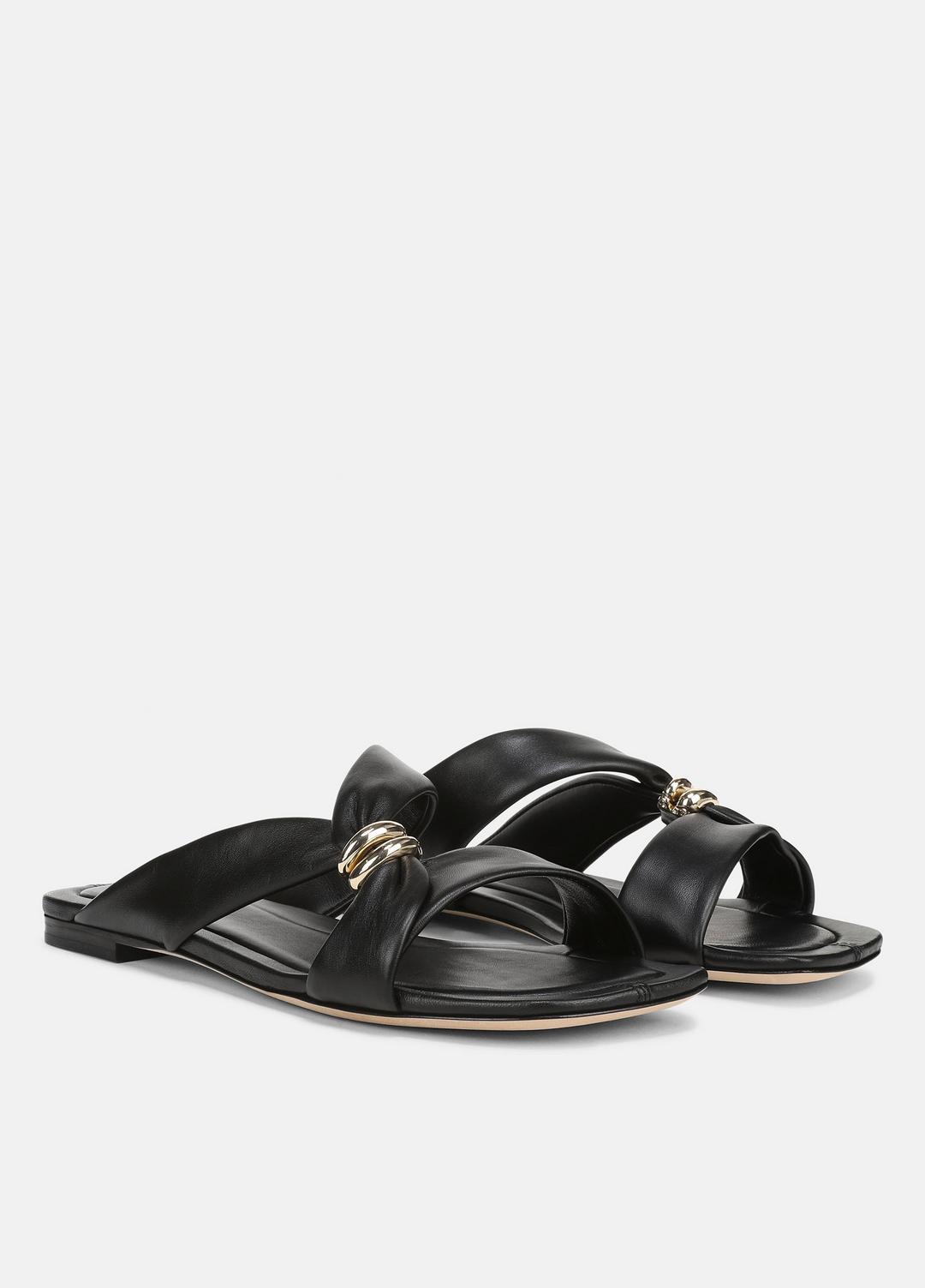 VINCE Vilma Leather Slide Sandal in Sandals