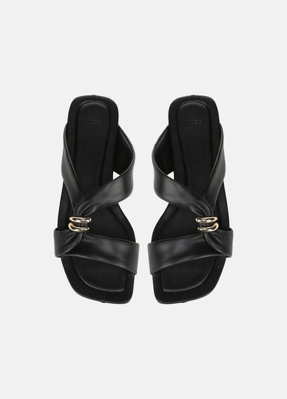 VINCE Vilma Leather Slide Sandal in Sandals