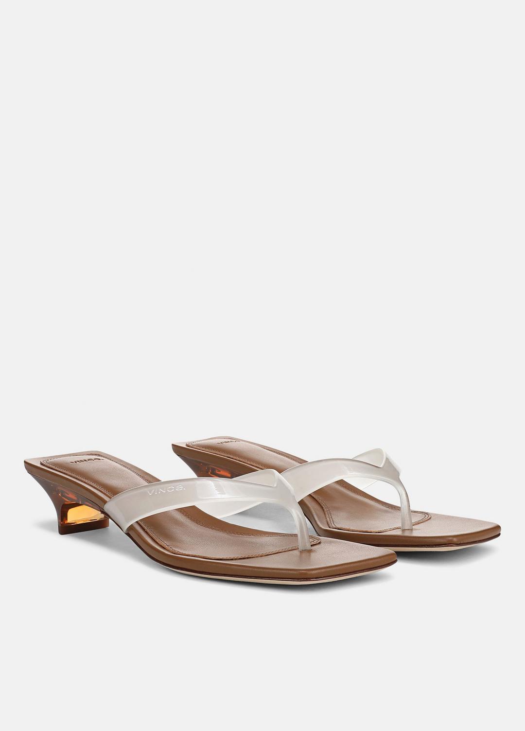 VINCE San Juan Jelly Heeled Thong Sandal in Sandals
